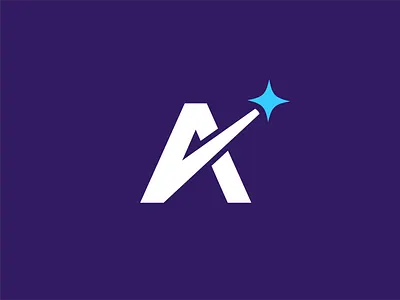 A-Star Logo — Bold & Aspirational branding business logo clean design company logo design illustration interstellar logo logo design space company stellar visual identity