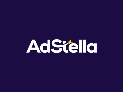 AdStella — Bright & Bold Branding Concept branding business logo clean design company logo design illustration logo logo design space space logo visual identity
