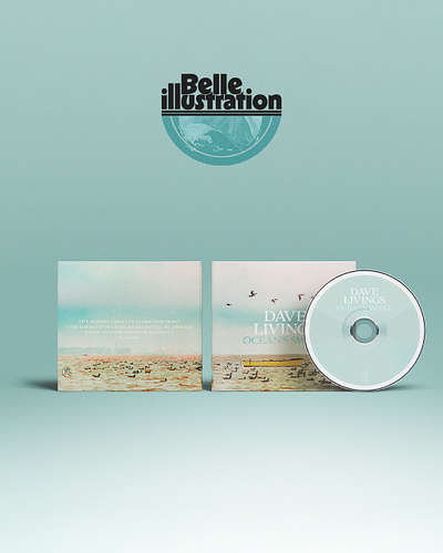 Dave Livings // Ocean's Swell (4-Panel Digipak w/8pg Lyric Book) cd cover design graphic design lightroom music packaging photoshop