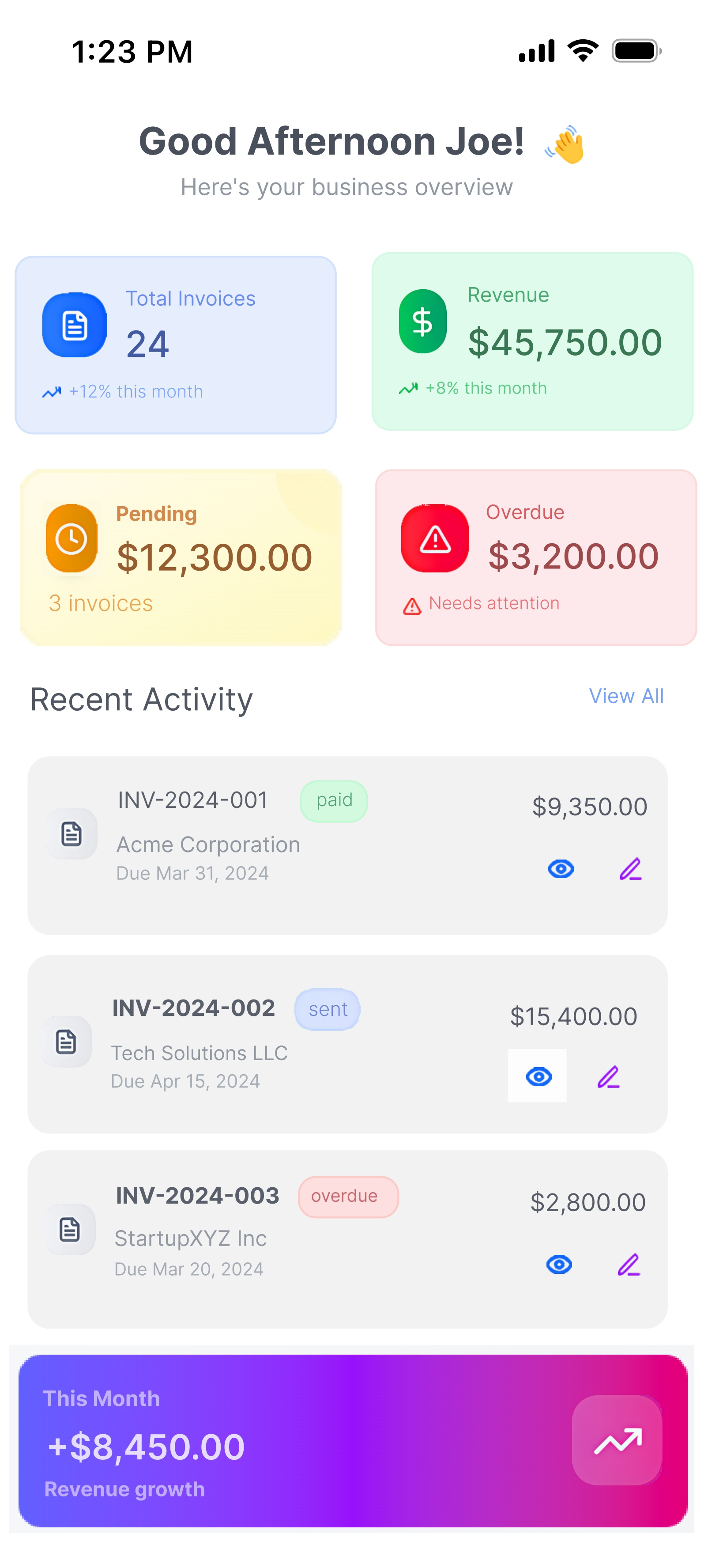 Invoice Management System invoice invoicemanagement invoicesystem manageinvoice uidesign uxdesign
