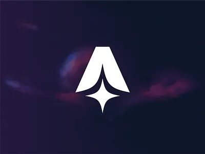 A-Star - Letter A Monogram Concept branding business logo clean design company logo design illustration logo logo design space star tech universe visual identity