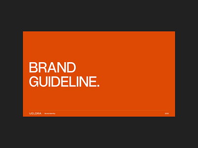 Velora — Brand Guideline & Identity Design backpack brand guidelines branding color values design graphic design logo logo philosophy luggage brand signature design social media trollybag typeface typography