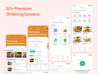 Food Mobile App Design food app food delivery mobile app design mobile design on demand app