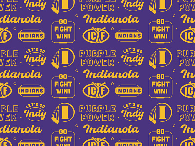 School Spirit Pattern fight win high school indianola pattern purple power school school spirit