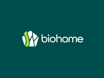 Biohome Logo bio branding business logo clean design company logo green home house illustration logo logo design real estate visual identity