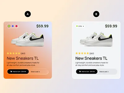 Product Cards Variations card ecommerce product ui