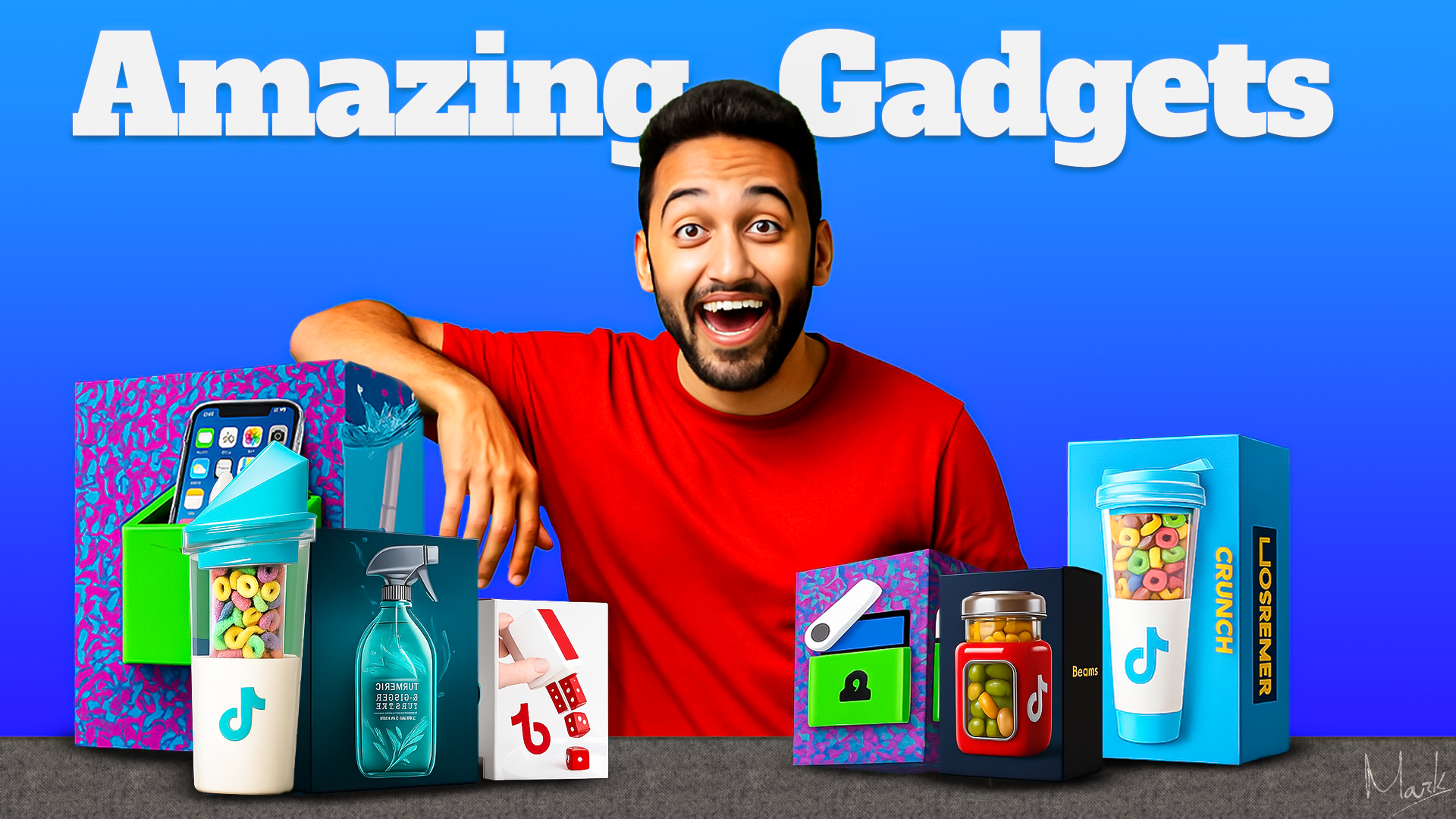 "Amazing Gadgets Compilation" adobe photoshop assets design gadgets graphic design photoshop review thumbnail thumbnail design video thumbnail youtube youtube thumbnail