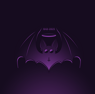 R.I.P. Ozzy bat ozzy ozzy osbourne prince of darkness purple rip sunglasses