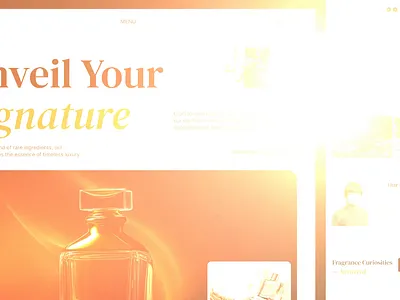 UI/UX Design for Premium Fragrance Brands 3d animation beauty brand design branding design design services digital luxury e commerce brand figmaui framer site landing page luxury ecommerce luxury web design motion graphics motion ui shopify swan design agency ui website design wordpress
