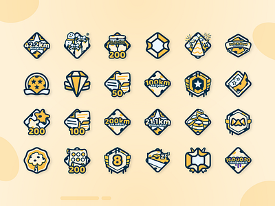 👟 RunMate Fitness App – Achievements, levels and leagues achievments activity badge fitness game gamification graphic design illustration league level mobile app reward run sport ui