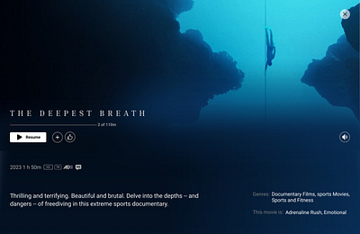 The Deepest Breath – UI Concept app branding graphic design landing page logo prototype typography ui ui design uiux ux website wireframe