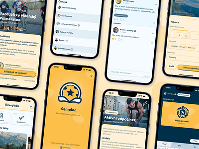 👟 RunMate Fitness App – Community, Blog & Guided Runs UI [2/3] activity badge community design fitness graphic design medal post run sport table ui vector