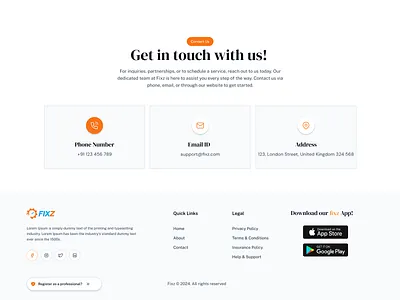 Modern Contact Page – UI Design Preview appdesign apps contact contact page contact us page design enquiry figmadesign get in touch page design pages saas ui ux webapp webapps website