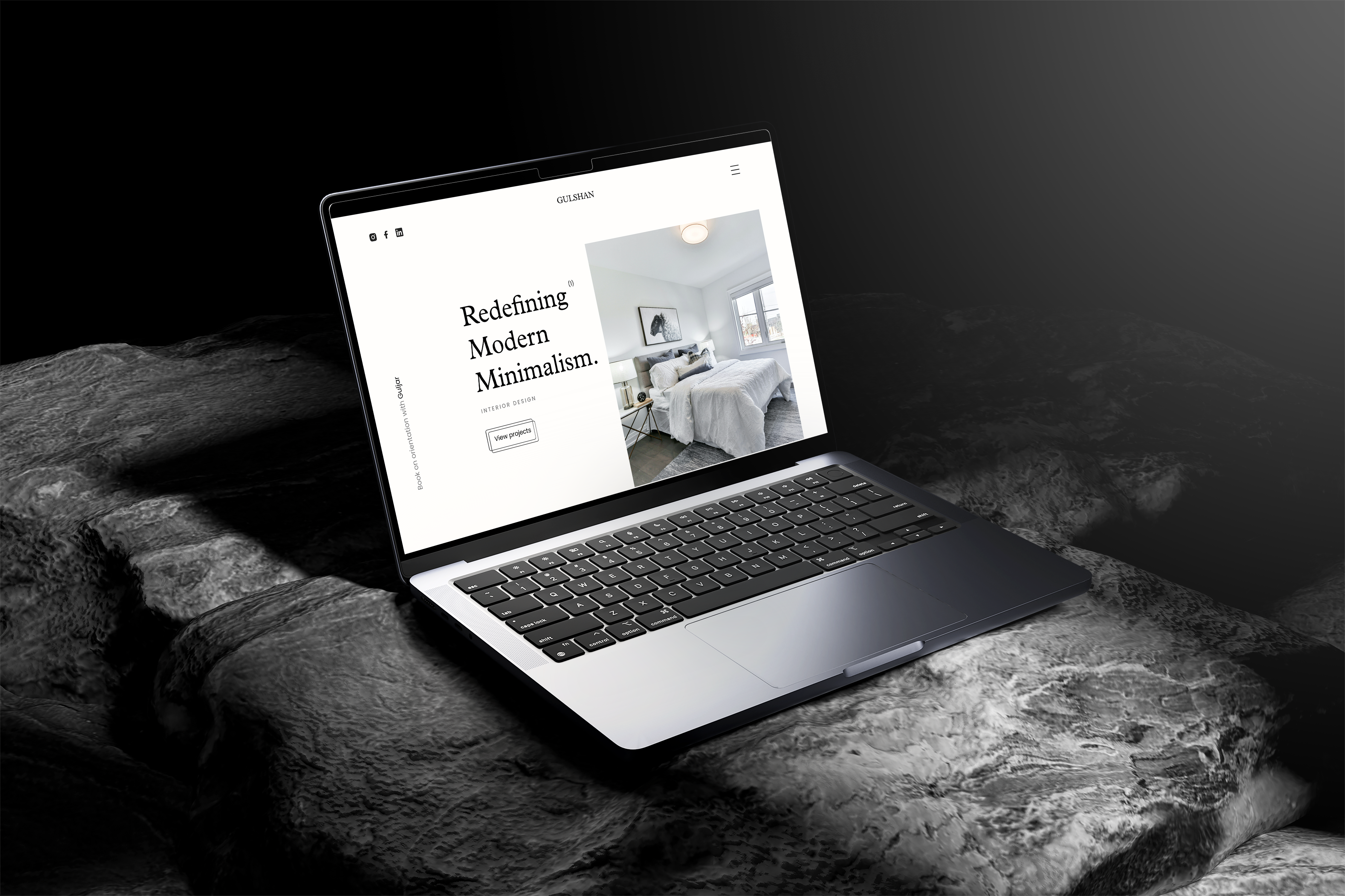 Interior Design Landing – Modern Website UI/UX Design design figma interior landing page portfolio ui ux web design