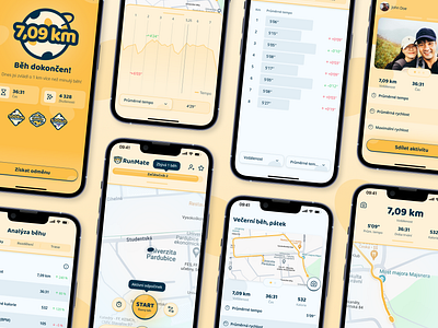 👟 RunMate Fitness App – Activity Section UI achievement activity badge button chart design fitness graphic design illustration landing screen mobile app motion graphics route run sport table ui ux vector