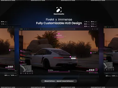 Immense HUD UI I Gta V hud illustration