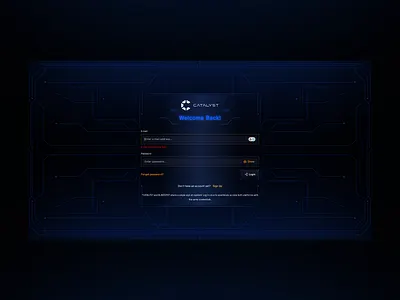 Cybersecurity Login anomaly detection alerts branding catalyst crypto cyber threat cybersecurity design logo network traffic analysis ui universal login ux