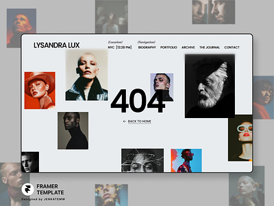 LYSANDRA - Portrait Photography Portfolio dailyui design design system editorial framer nocode photographer portfolio portrait ui website