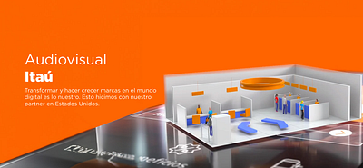 Estrategia Digital Integral para Itaú 3d animation motion graphics ui ux visual