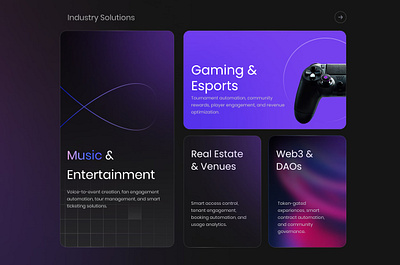 Smart-contract gating bento cards bento branding slick smart contract ui web3