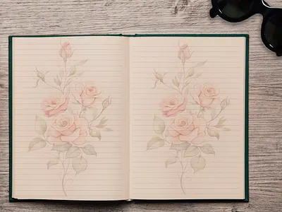 Pastel Floral Journal Interior Bundle books decorative journal kdp imterior pages