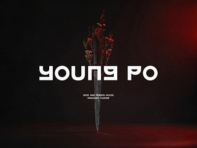 Young Po Branding asian branding cartoon design drawing flat graphic graphic design illustration kuwait lettering logo logotype mascot packaging restaurant simple typography visual identity young po