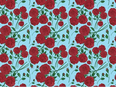 Rose Flower Pattern flower illustration pattern rose