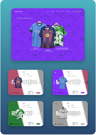 jersey store - com.hhp branding graphic design ui