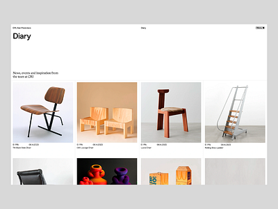 Design Studio Diary - Product Inspiration Blog chairs clean clean ui diary furniture minimalist platform design ui ui design user friendly ux ux design ux ui web web design web page website website design