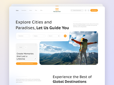 Landing Page UI creativedesign designlife dribbbleportfolio
