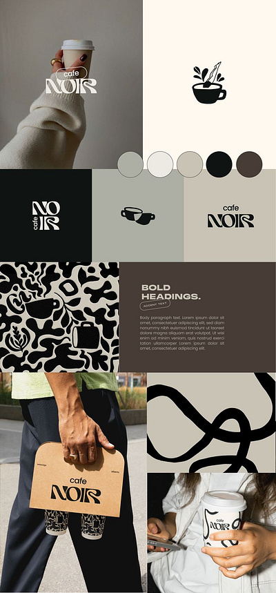 Noir coffee logo design branding design graphic design logo