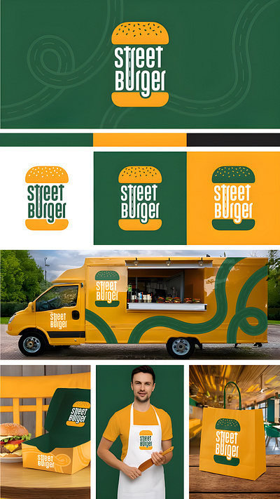 Street Burger Logo Design branding business design graphic design logo