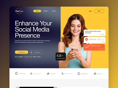 Vibe Connect Landing Page designportfolio digitalportfolio figmaui