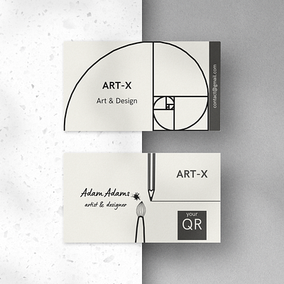 Personal business card artist business card business business card canva figma mock up personal business card product design webdesign