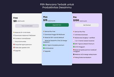 ✨ Day 30 - Pricing Plan | UI Design Challenge daily ui dailyui ui uidesign