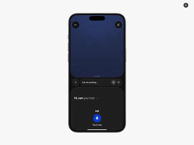 Minimalist AI Assistant Chat Interface ai ai assistant ai chat artificial intelligence audio chat chat interface chatting design ui ui design user user experience user friendly user interface ux design ux ui