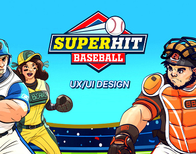 Game UI/UX Design - Superhit Baseball 2024 figma game game uiux photoshop ui uiux ux