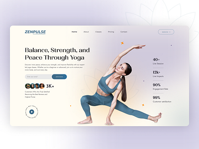 Landing Page UI interactiondesign interfacedesign landingpageui webdesign