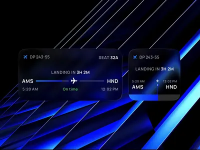 Liquid Glass Flight Widgets cleanui design flightapp ios liquidglass mobileapp neumorphism productdesign travelui ui uidesign widget