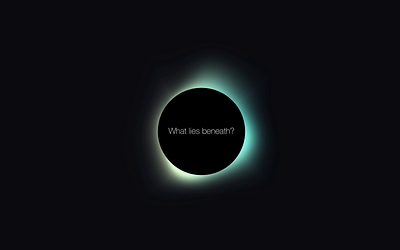 Day 53 - The Quiet Core animation branding darktheme glow glowinggradient microinteractions motion graphics silentmotion ui