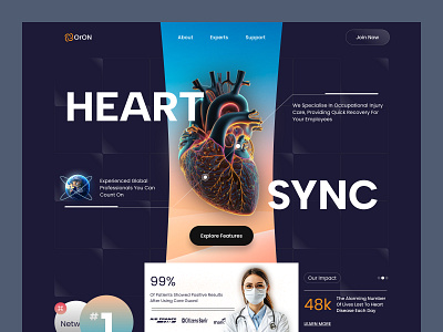 Health Care Landing Page clean doctor health health care landing page landing page design web design website website design