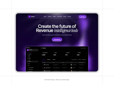 Hero Section Design figma herodesign uiux webdesign