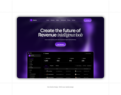 Hero Section Design figma herodesign uiux webdesign