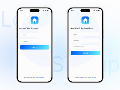 Login Signup UI app design create account figma login login screen login signup ui loginui minimal mobile app design onboarding profile registration sign in sign up form signup signup screen ui ui design uiux welcome screen