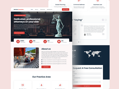 Law Firm UX UI Website Design clean legal website figma web design law office website legal website ui modern web ui professional ui ux