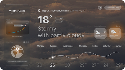 Weather Website Design ui weather app weather website website design