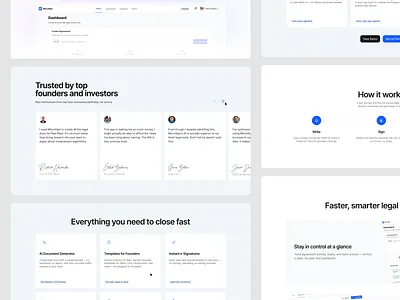 NDA landing page conversion focused web design figma landing page design made with figma minimal landing page minimalism nda landing page startup landing page ui design uidesign ux design uxdesign web design