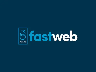 fastweb 30 Year Anniversary Logo branding identity logo logo mark typography vector