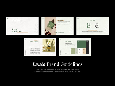 Lunéa: An Elegant Brand Guidelines luxury brand presentation