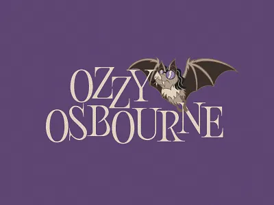 Ozzy Osbourne bat black sabbath heavy metal lettering ozzy ozzy osbourne procreate